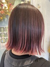 コーエン(coaen)&nbsp;切りとボブ　推し活　アクセントカラー