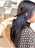 Say.ロングレイヤーインナーカラーホワイトグレージュミニウルフ