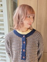 バイエイト(X８) 【透明感抜群】ホワイトピンクベージュ×エアリーボブ