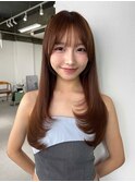 ANGELICA 髪質改善 夏カラー ぱっつん前髪