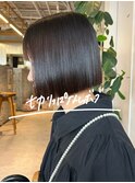 切りっぱなしボブ