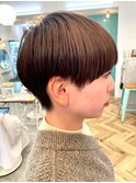 刈り上げショート◎マッシュボブココアブラウン◎20代～50代