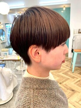 ロミー 本厚木(ROMMY.) 刈り上げショート◎マッシュボブココアブラウン◎20代~50代