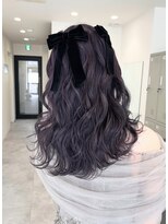 ジア(XIA)&nbsp;くすみラベンダー/10代20代ブリーチ艶髪カラー