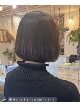ヘアサロン アンフェール(Hair Salon Amfaire) 首元スッキリショートボブ