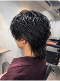 無造作ウルフ×ニュアンスパーマ