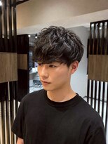 キラヴィ 三宮(KIRAVI)&nbsp;パイラルパーマラウンドマッシュツーブロックマッシュ