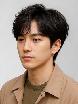 ロカ バイ ティアトロ ヘア サロン(ROCA by teatro hair salon) コンマへア ビジネス 眉毛カット センターパートダウンパーマ