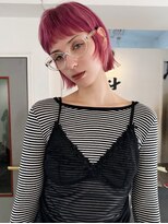 丹 layer bob/ pink color