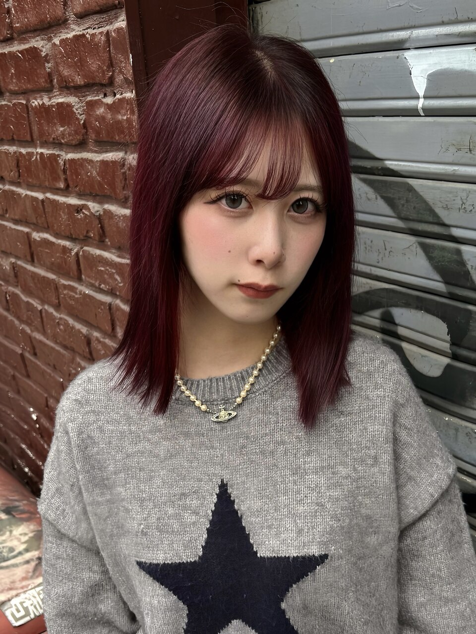 【透明感カラー】ブリーチなしカラー＋トリートメント