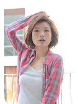 トロワエピ 表参道(Trois epis)&nbsp;かき上げバングノームコアボブ【Trois　eｐis表参道　美容院】