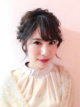 ヘアセットサロン アッシュ 神戸三宮(Ash) 華やかツイストアップ☆もこもこ波ウェーブ☆