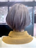 ハイトーンシルバー_外ハネボブアッシュブラウン_ba279751