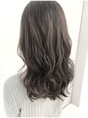 グレージュ/ブリーチなし/デジタルパーマ/透明感/ゆるふわ/高柳