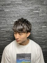 ヒロギンザ 青山店(HIRO GINZA)&nbsp;ツーブロックゆるふわパーマ前下ろしスタイル