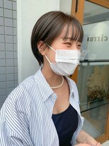 シーラス(cirrus)&nbsp;【mori担当】オリーブベージュ×タイトショート20代/30代/40代