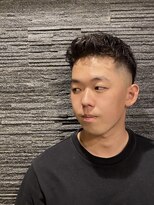 ヒロギンザ 恵比寿店(HIRO GINZA)&nbsp;ツーブロックビジネスショートフェードかき上げコンマヘア