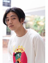 メーヴェ(Mowen) mowen 南堀江　メンズ　センターパート　ニュアンスパーマ