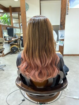 ヤソ(yaso) ピンクペールグラデーション