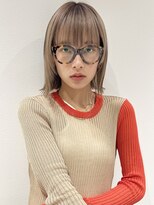 ラミエバイメルト 下北沢(lamie by melt)&nbsp;村上/秋冬ベージュ顔まわり切りっぱなしボブ大人可愛い20代30代