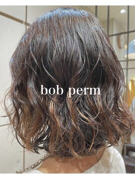 ヴァネッサ VANESSA ボブパーマプードルパーマ朝楽パーマニュアンスパーマ×渡辺りん