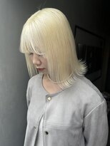 ジーナ(XENA) ブロンドヘア　渋谷　前髪カタログ