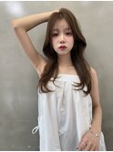 顔まわりレイヤー×くびれ巻き×イルミナカラー×韓国ヘア♪川又