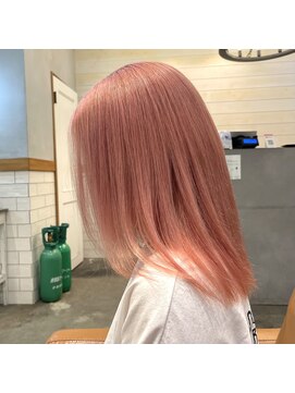 ナッティー バイ ヘッドライト 鎌ヶ谷駅前店(natty by HEADLIGHT) 2ブリーチ　ペールピンク　髪質改善トリートメント