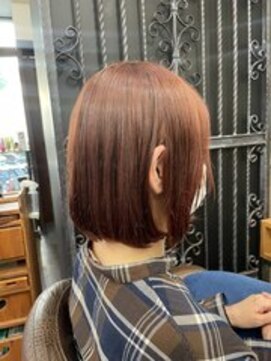アリ 葛西店(ALi) レッドブラウン×ボブ|葛西髪質改善|葛西縮毛矯正|葛西