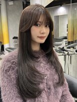 シティ(CITY) ザクザクレイヤー ハッシュカット 韓国ヘア