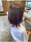 くびれスタイルに裾カラー