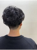 メンズライクショート×無造作パーマ
