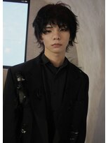 オルン(ORGN.)&nbsp;メンズウルフ　中性ウルフ　ルーツカラー　マッシュウルフ