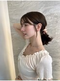イメチェン外ハネボブ美髪ワイドバングレイヤー髪質改善縮毛矯正