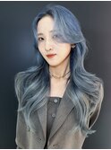 ロングくびれヘア顔周りレイヤー美髪_F0119
