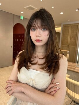 ジーナ 池袋(Zina) 髪質改善＊チェリーブラウンレイヤーロング＊美髪【Zina池袋】