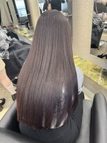 ペレ 栄 アネックス(PELE栄ANNEX) 韓国 くびれロング レイヤー ワンホンヘア 小顔前髪