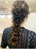 ボリュームのある編みおろし