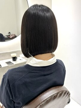 エン バイ ユアーズヘア 銀座店(eN° by youres hair) 髪質改善ストレート 縮毛矯正 前下がりボブ タッセルボブ 銀座