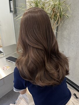 サンクプロジェクト(cinq PROJECT) 韓国ヘア顔周りレイヤーミルクティーベージュグレージュカラー