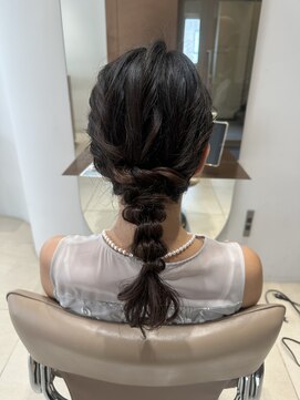 あみおろし＊結婚式参列＊パーティスタイル