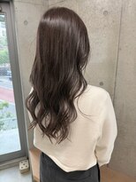 エウペ 渋谷(WEUPE)&nbsp;斜めバング/グレージュカラー/デザインカラー/シルキーベージュ