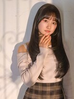 ベレッタ 楠葉店(veretta.)&nbsp;ナチュラルストレート/暗髪/オフィスヘア/小顔ロング/うねり解消