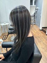 ヘアプレイスソル (HAIR PLACE SoL)&nbsp;ハイライトカラー/グレージュカラー/ストレートヘア