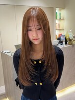 エンター 天神店(ENTER)&nbsp;レイヤーカット/ブラウンカラー/大名美容室