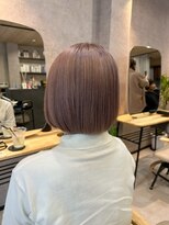 ヘイリー(HAILEY) ピンクグレージュ×ボブ