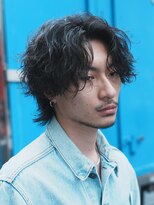 フィフス 大分(fifth)&nbsp;大分ツイストスパイラルパーマメンズカットマッシュウルフ緩め