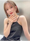 結べる長さのボブ/切りっぱなし/タッセルボブ/レイヤーボブ/x519