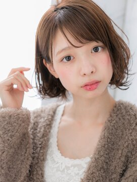 ローレン(LOREN) *LOREN*イルミナカラー無造作カール丸みミニマムボブ