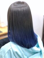 ヘアデザイン レオ(hair design leo)&nbsp;【leo】ブルーグラデーション